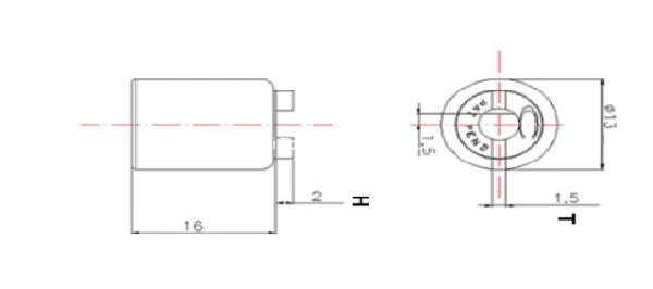 Plastic Barrel Damper Rotary Dashpot Shock Absorber for Cover of Coffee Machine