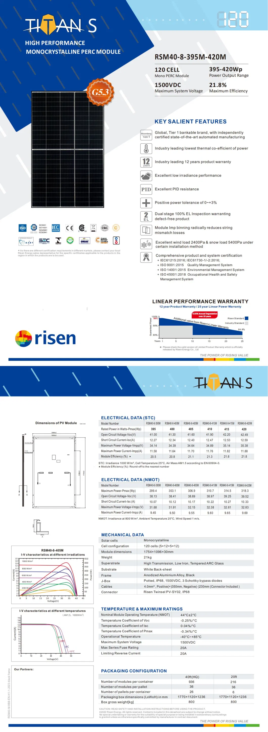 Solar Panel Photoelectric Power Happy Life Canadian/Longi/Jinko/Ja Solar/Risen/Trinasolar/Yingli/Hanwha 395W 400W 405W 410W 415W 420W 425W 430W 435W 440W 445W