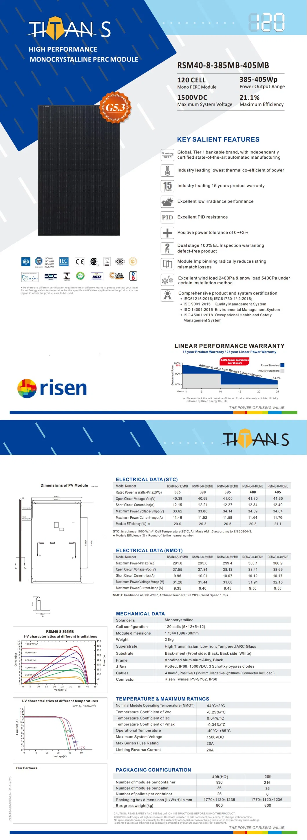 Canadian/Longi/Jinko/Ja Solar/Risen/Trinasolar/Yingli/Hanwha 385W 390W 395W 400W 405W 410W 415W 420W 425W 430W 435W 440W 445W 450W Solar Panels Taste New Life